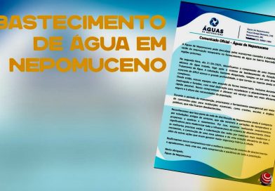 Técnicos da Águas de Nepomuceno realizam manutenção após rompimento de adutora