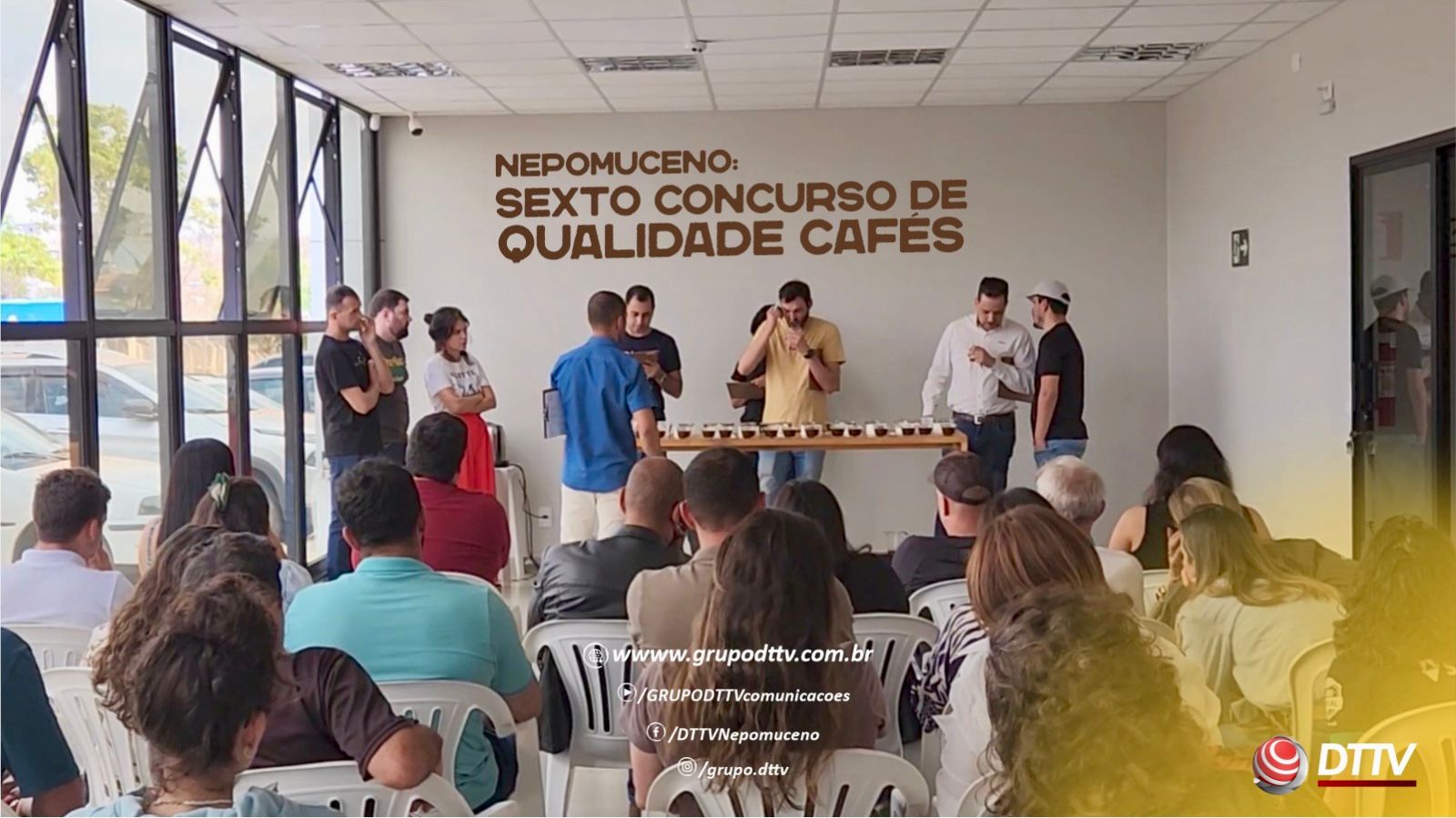 Produtores participam da sexta edição do Concurso de Qualidade Cafés de Nepomuceno na Minasul, com degustação e premiação dos melhores cafés.