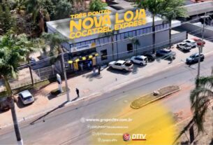 Fachada da Cocatriel Express Três Pontas, mostrando acesso fácil e rápido aos cooperados.