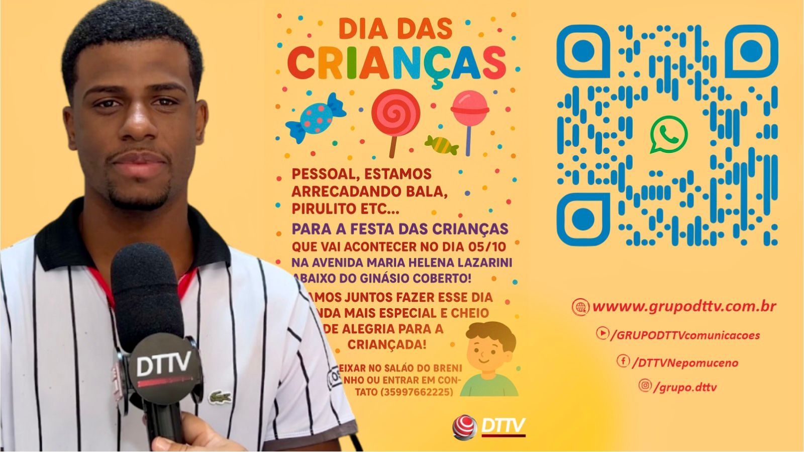 O Dia das Crianças está chegando e, em Nepomuceno, a data não passa despercebida. Além das tradicionais brincadeiras e momentos de lazer, grupos da cidade organizam eventos solidários para garantir a alegria da garotada.