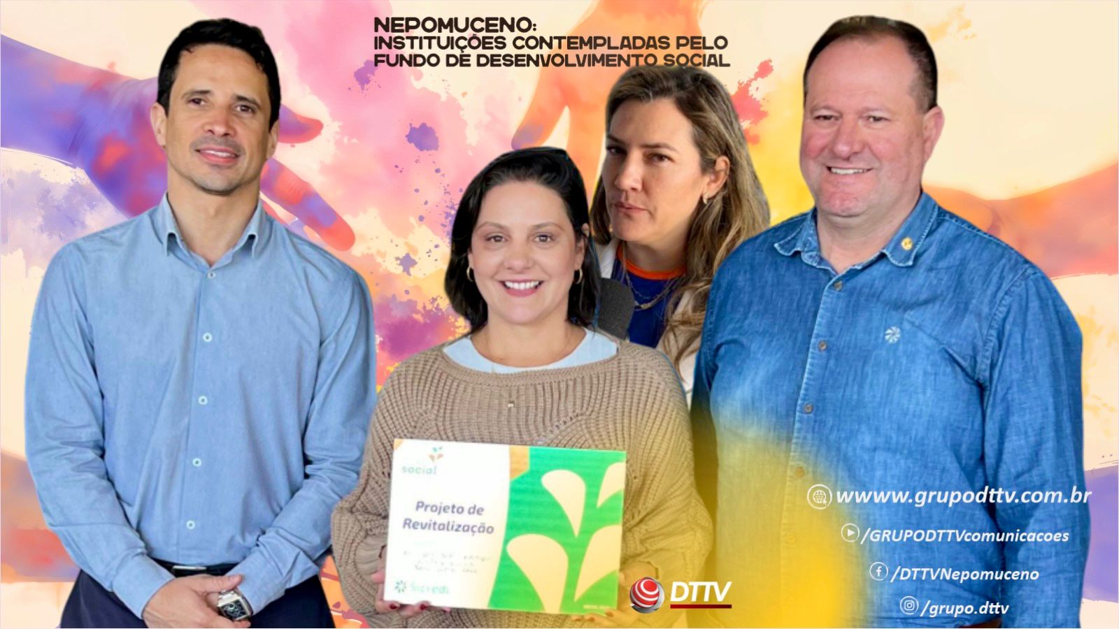 Presidente do Sicredi visita APAE e Associação Santo Agostinho em Nepomuceno durante entrega do Fundo de Desenvolvimento Social.