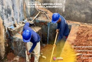 A DTTV buscou informações com a Águas de Nepomuceno sobre a falta de água em alguns bairros da cidade. Segundo a concessionária, equipes estão realizando manutenção para normalizar o abastecimento no Alto do Cruzeiro, Vista Verde e em trechos da Avenida São João.