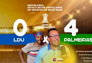 Tudo começou com uma aposta entre amigos. Renan Vinícius acreditava, com toda certeza, que o Palmeiras venceria a LDU, mesmo com desconfiança de parte da torcida. E ele resolveu provar isso na prática — apostando.