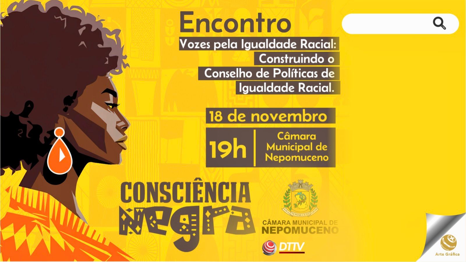 Vereador Ronaldo Bispo, conhecido como Macarrão, fala sobre a primeira campanha de conscientização da Consciência Negra em Nepomuceno, promovida pela Câmara Municipal, que contará com palestras, apresentações culturais, poesias e exposição fotográfica.