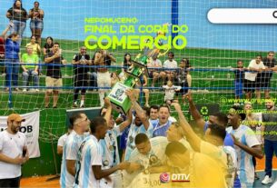 A final da Copa do Comércio 2024 incendiou o Ginásio Poliesportivo Felipe Campelo na noite desta quarta 26/11/2026. A partida decisiva entre Cervejaria Mychael/Lavador Juninho e Impacto Som/Ponto 100 atraiu torcedores, empresários e autoridades, que lotaram as arquibancadas e vibraram do início ao fim do jogo.