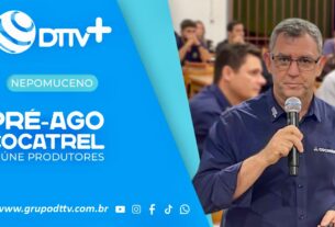 Jacques Fagundes Miari fala durante a Pré-AGO da Cocatrel em Nepomuceno