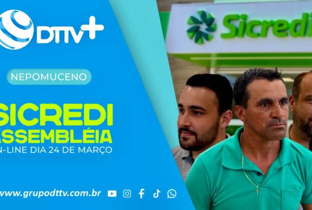 Produtor rural participa da assembleia online Sicredi Gerações em Nepomuceno ao lado de representantes da cooperativa