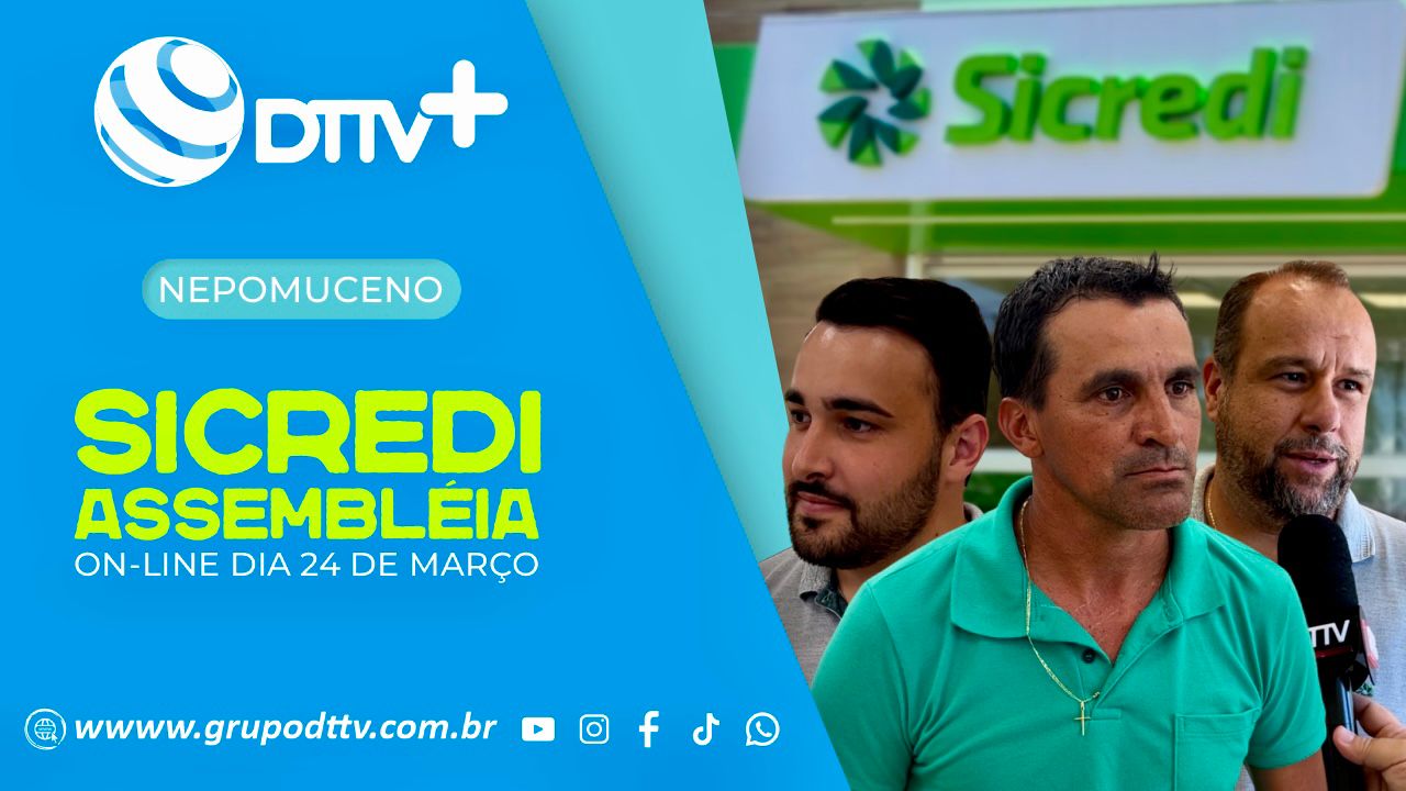 Produtor rural participa da assembleia online Sicredi Gerações em Nepomuceno ao lado de representantes da cooperativa