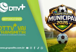 A DTTV+ realiza a transmissão completa do Campeonato Municipal de Futebol em Nepomuceno