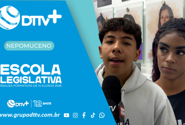 A Câmara Municipal de Nepomuceno entregou certificados a 14 estudantes participantes da Escola Legislativa em 2026 e reconheceu seis moradores com o Prêmio Cidadão Nota 1000.