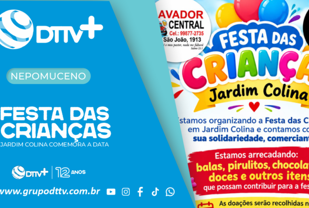 Organizadores da festa do Dia das Crianças no Jardim Colina